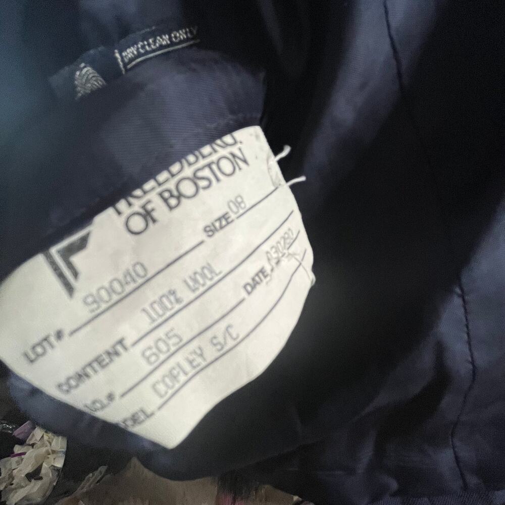 Freeberg Nordstrom Double-Breasted Blazer Womens Size 8 100% Wool - Picture 4 of 10